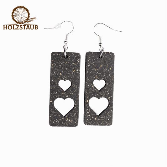 Hängeohrringe „HRAUN HJARTA“