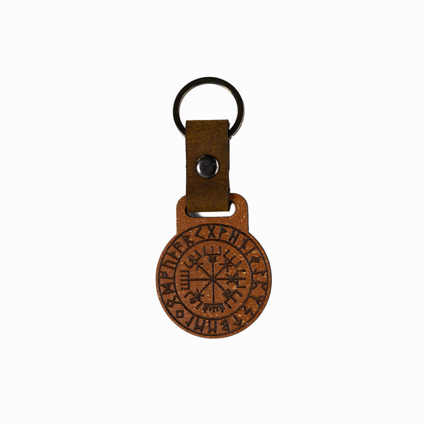 Vegvisir – Schlüsselanhänger aus nachhaltigem Holzverbund