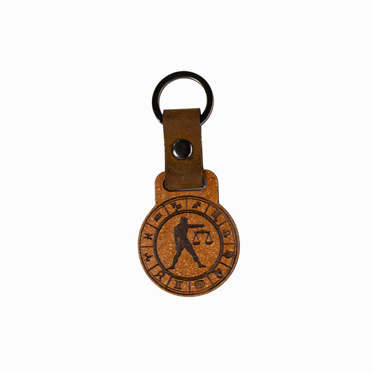 Sternkreis Waage – Sternzeichen Schlüsselanhänger aus nachhaltigem Holzverbund