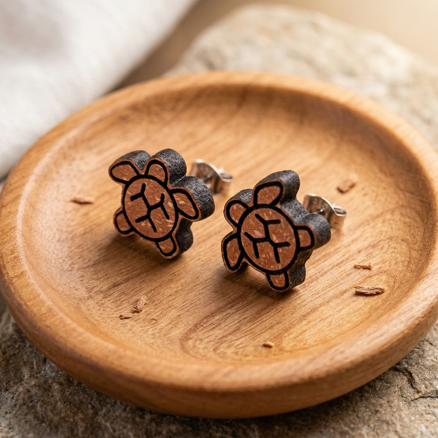 Ohrstecker "Schildkröte"
